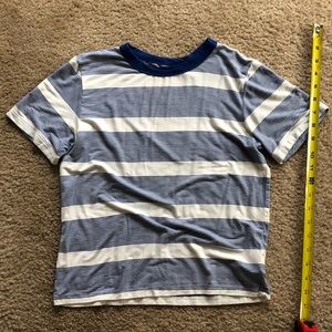 Soft & Sexy Blue and White American Eagle Crop Top